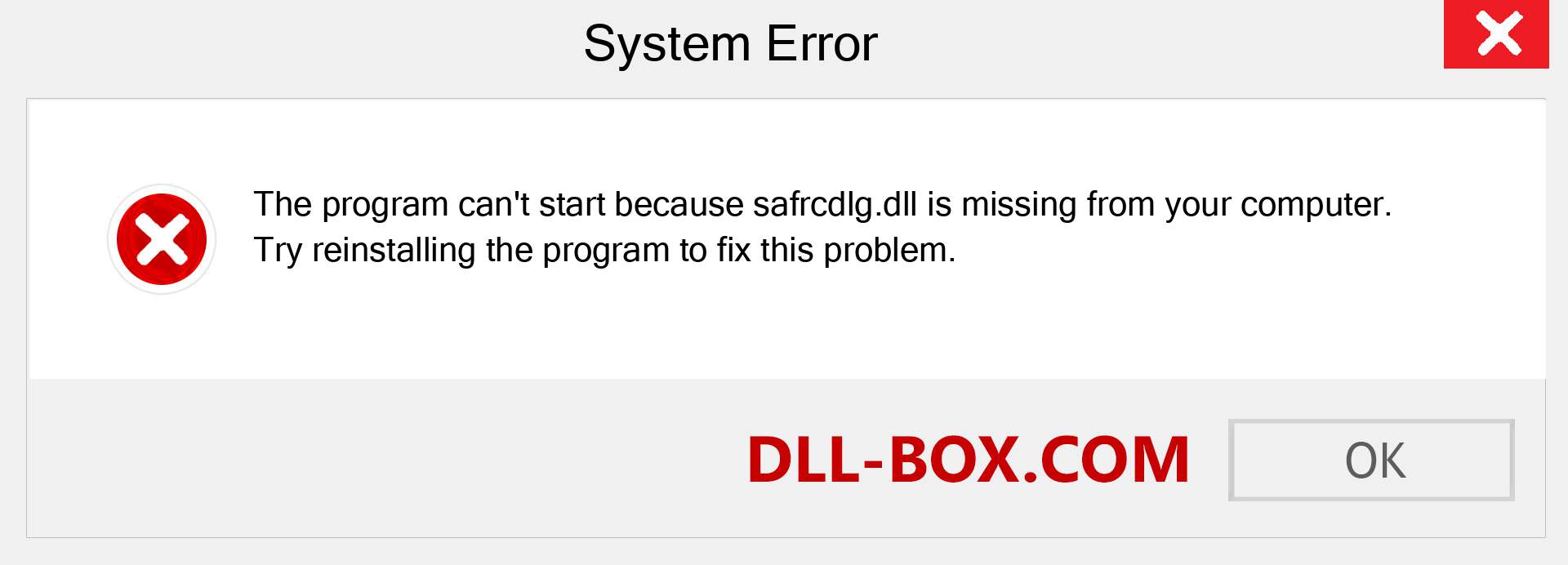  safrcdlg.dll file is missing?. Download for Windows 7, 8, 10 - Fix  safrcdlg dll Missing Error on Windows, photos, images