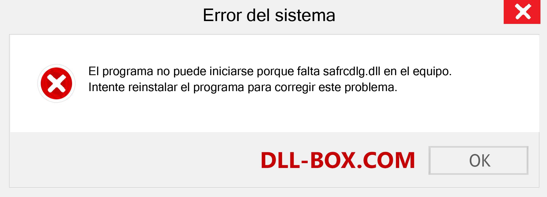 ¿Falta el archivo safrcdlg.dll ?. Descargar para Windows 7, 8, 10 - Corregir safrcdlg dll Missing Error en Windows, fotos, imágenes