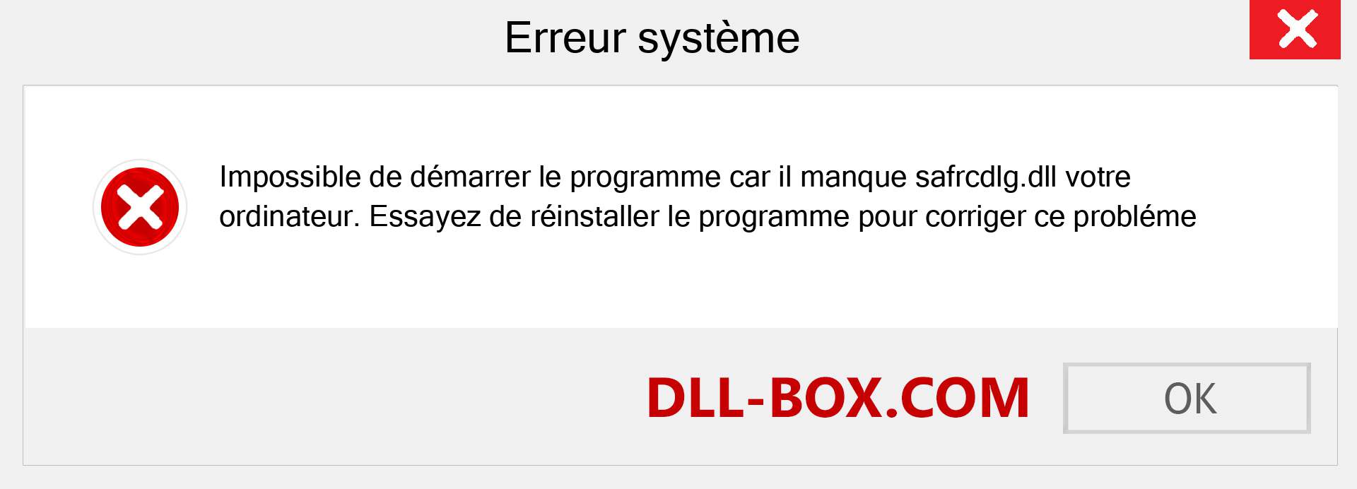 Le fichier safrcdlg.dll est manquant ?. Télécharger pour Windows 7, 8, 10 - Correction de l'erreur manquante safrcdlg dll sur Windows, photos, images